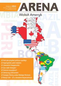 Okładka numeru „ARENA. Sprawy międzynarodowe”: Wokół Ameryk